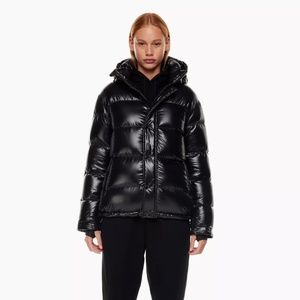 PRFCT CND Aritzia The Super Puff™ Black XS Shine goose-down puffer jacket
